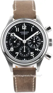 Longines Heritage L2.816.4.53.2 Stainless steel black