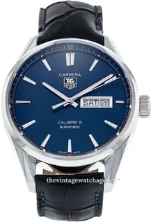 TAG Heuer Carrera Calibre 5 WAR201E.FC6292 Stainless steel Blue