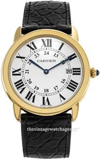 Cartier Ronde Solo de Cartier W6700455 36mm 18 carat yellow gold Silver