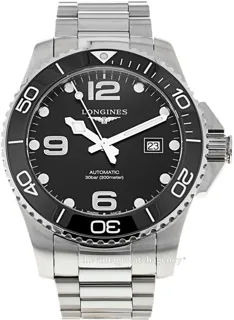 Longines HydroConquest L3.782.4.56.6 Stainless steel Black