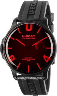 U-Boat Darkmoon 8466 45mm Stainless steel Black and Red