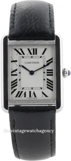 Cartier Tank WSTA0028 brushed/polished steel Silver