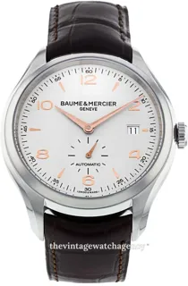 Baume & Mercier Clifton MOA10054 41mm brushed/polished steel Silver