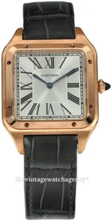 Cartier Santos Dumont WGSA0032 34mm Rose gold Silver