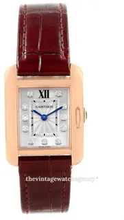 Cartier Tank Anglaise WJTA0007 18k rose gold Silver