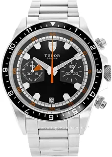 Tudor Heritage Chrono M70330N-0005 42mm Stainless steel Black