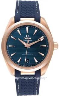 Omega Aqua Terra 220.52.41.21.03.001 Rose gold Blue