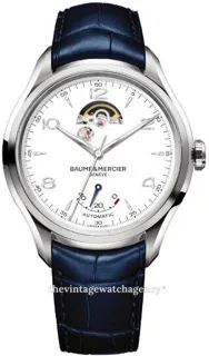 Baume & Mercier Clifton M0A10448 43mm brushed/polished steel White