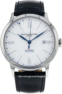 Baume & Mercier Classima M0A10272 40mm brushed/polished steel Silver