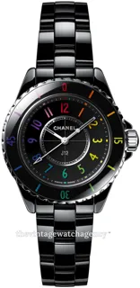 Chanel J12 H7121 33mm Black ceramic Black