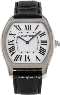 Cartier Tortue WGTO0003 36.1mm White gold Silver