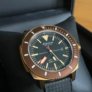 Alpina Seastrong AL-525LBBR4V4 44mm Bronze Brown