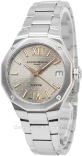 Baume & Mercier Riviera M0A10730 33mm Stainless steel Beige