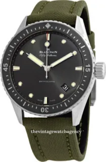 Blancpain Fifty Fathoms 5000-1110-K52A 43mm Stainless steel Gray