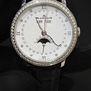 Blancpain Villeret 6264 4628 55B 38mm Stainless steel White