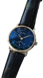 Blancpain Villeret 6653Q-1529-55B 40mm White gold Blue