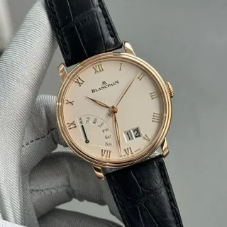 Blancpain Villeret 6668-3642-55B 40mm Rose gold White