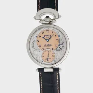 Bovet NTS0048 42mm Steel Salmon