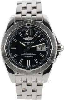 Breitling Galactic A49350 Polished steel Black