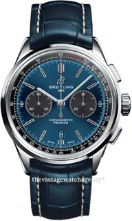 Breitling Premier AB0118A61C1P1 Stainless steel Blue