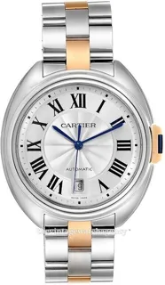 Cartier Clé de Cartier W2CL0002 40mm Rose gold and Stainless steel Silver