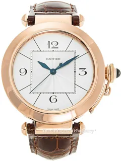 Cartier Pasha W3019351 42mm 18 carat rose gold Silver