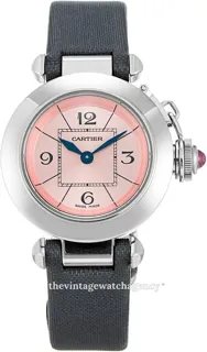 Cartier Pasha W3140026 brushed/polished steel Pink