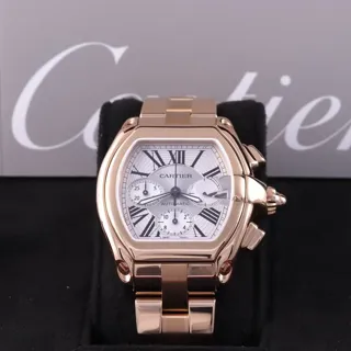 Cartier Roadster W62021Y2 47mm Yellow gold Silver