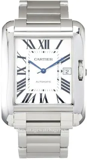 Cartier Tank Anglaise w5310008 brushed/polished steel Silver