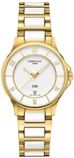 Certina DS C039.251.33.017.00 35mm Yellow Gold PVD White