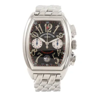 Franck Muller Conquistador 8002 cc Stainless steel Black