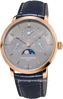 Frédérique Constant Slimline FC-775G4S4 42mm Rose gold Gray