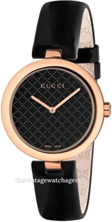 Gucci Diamantissima YA141401 rose gold colored steel Black