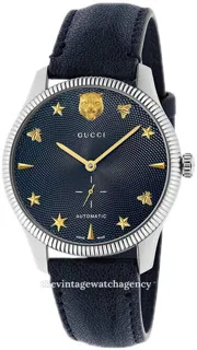 Gucci G-Timeless YA126347 brushed/polished steel blue