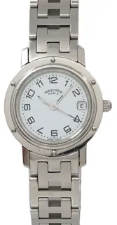 Hermès Clipper CL4.210 24mm Stainless steel White