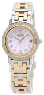 Hermès Clipper CL4.221 24mm Stainless steel White