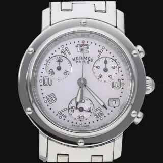 Hermès Clipper Stainless steel Mother-of-pearl