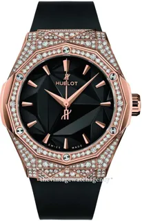 Hublot Classic Fusion 45, 42, 38, 33  550.OS.1800.RX.1604.ORL19 Yellow gold Black