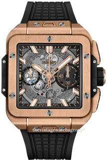 Hublot Square Bang Unico 821.OX.0180.RX Yellow gold Gray