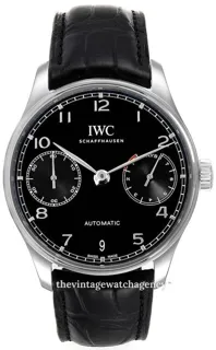 IWC Portugieser IW500703 Stainless steel Black