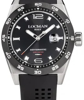 Locman Stealth 0220A01A-0KBKNKS2K 46mm Stainless steel Black