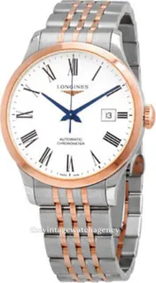 Longines Record L28215117 Brushed/polished steel White