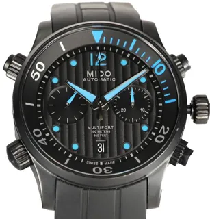 Mido Multifort Chronograph M005.914.37.050.00 44mm Stainless steel Black