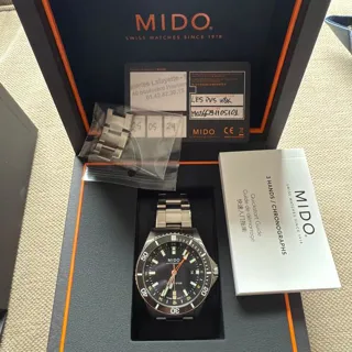 Mido Ocean Star M026.629.11.051.01 44mm Stainless steel Black