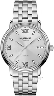 Montblanc Tradition 127770 40mm brushed/polished steel Silver