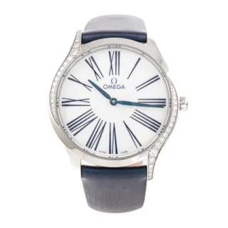 Omega De Ville 428.17.36.60.04.001 Stainless steel White