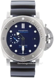 Panerai Submersible PAM02692 47mm Titanium Blue