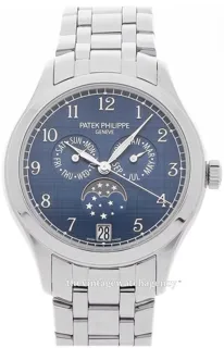 Patek Philippe Annual Calendar 4947/1A-001 38mm Stainless steel Blue