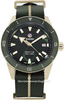 Rado Captain Cook R32504317 42mm Bronze and Ceramic and Titanium Green