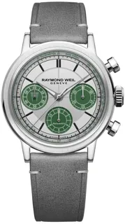 Raymond Weil Millesime 39.5mm Stainless steel silver$green